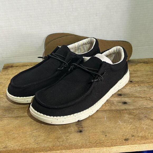 Bruno‎ Marc Casual Slip-on Loafers black light weight boat shoes - Picture 1 of 9